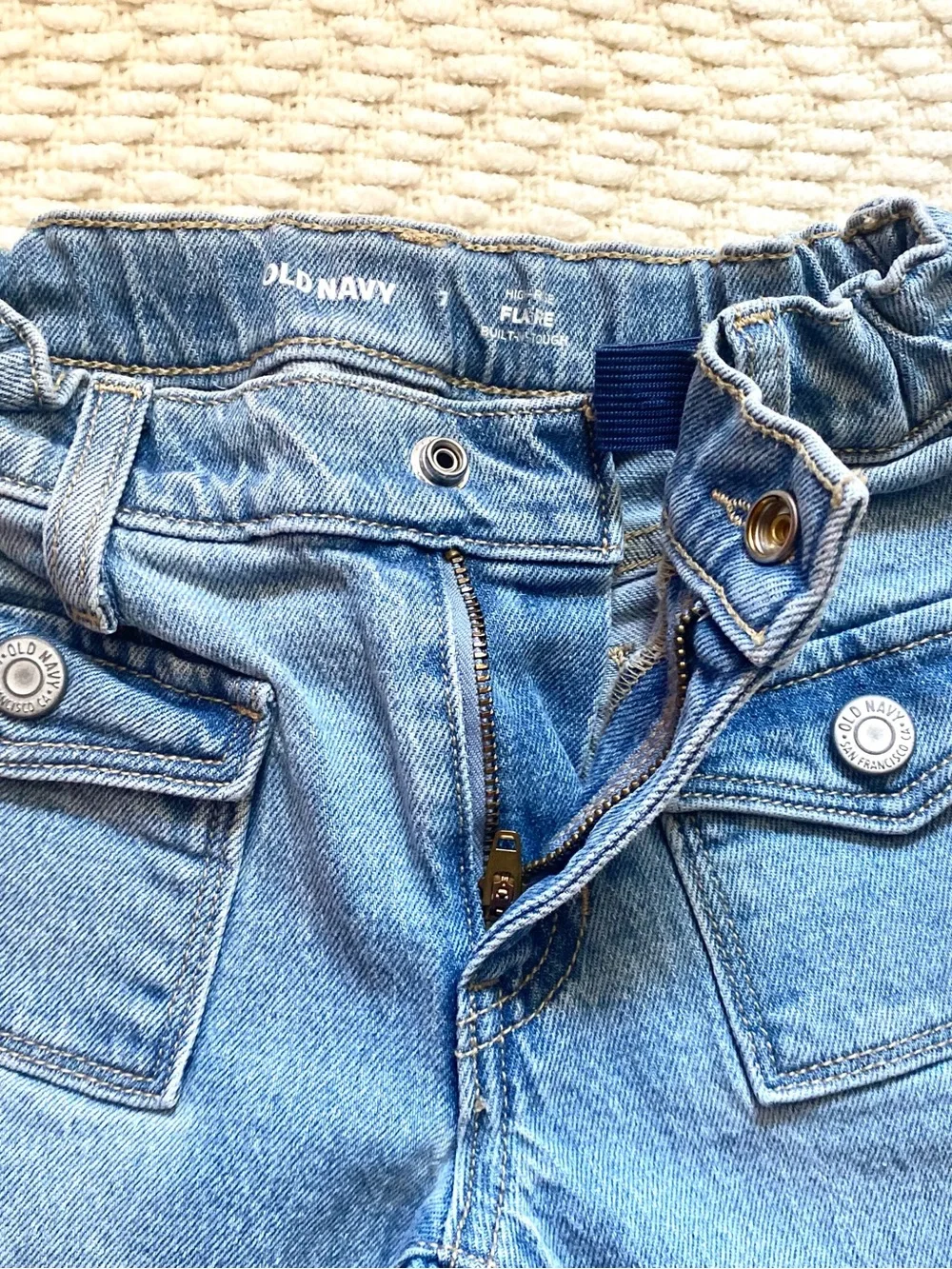 Old Navy High-Waisted Utility Pocket Flare Jeans